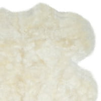 СС211А ръчно изработен натурален бял килим