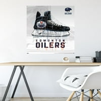 Едмънтън Ойлърс-Стенен Плакат За Дроп Скейт, 22.375 34