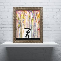 Марка изобразително изкуство 'Буря' платно изкуство от Марк Аланте, Златна украсена рамка
