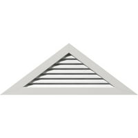 Екена Милуърк 76 в 3 4 Н триъгълник фронтон отдушник смола функционален, ПВЦ фронтон отдушник с 1 4 плосък