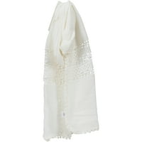 Дамски шал за плетене на една кука с продълговата Мода