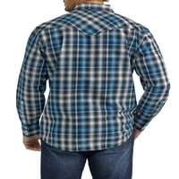 Вранглер® мъжки и големи мъже редовен годни дълъг ръкав Западна риза, размери с-5ХЛ